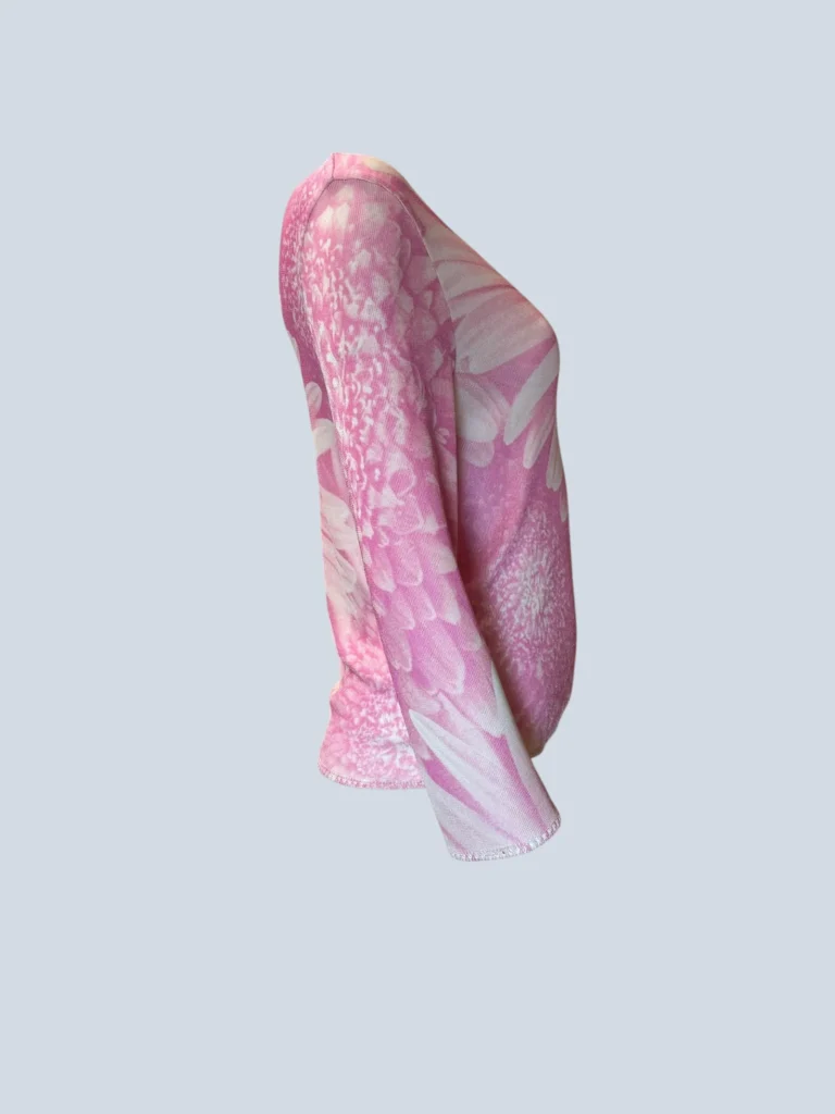Maglia a maniche lunghe con stampa floreale, L., foto 2 di 4