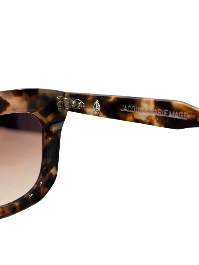 Occhiali da sole in acetato havana e metallo., foto 6 di 9