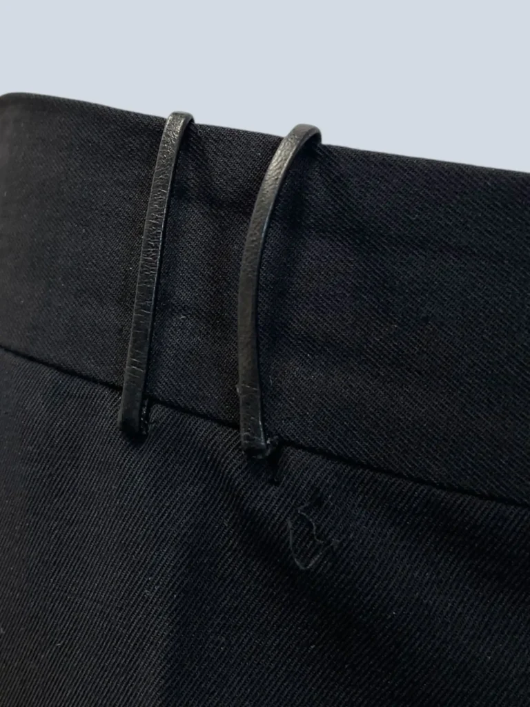 Leather loop flared trousers, 40., photo 9 of 9