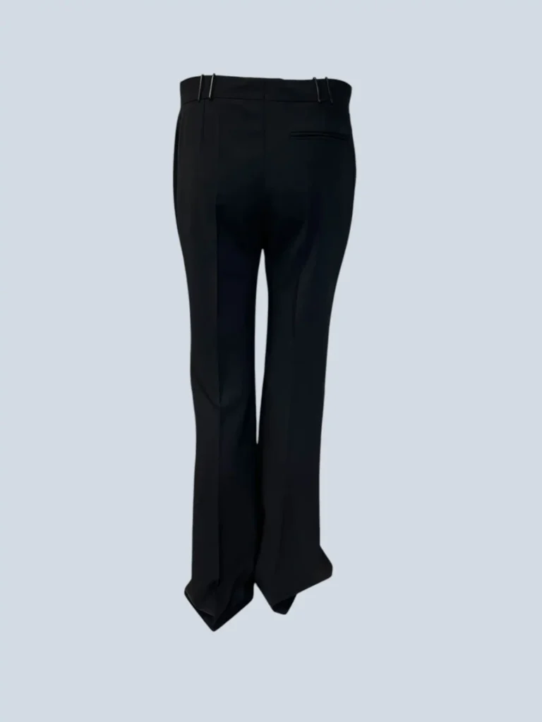 Leather loop flared trousers, 40., photo 3 of 9