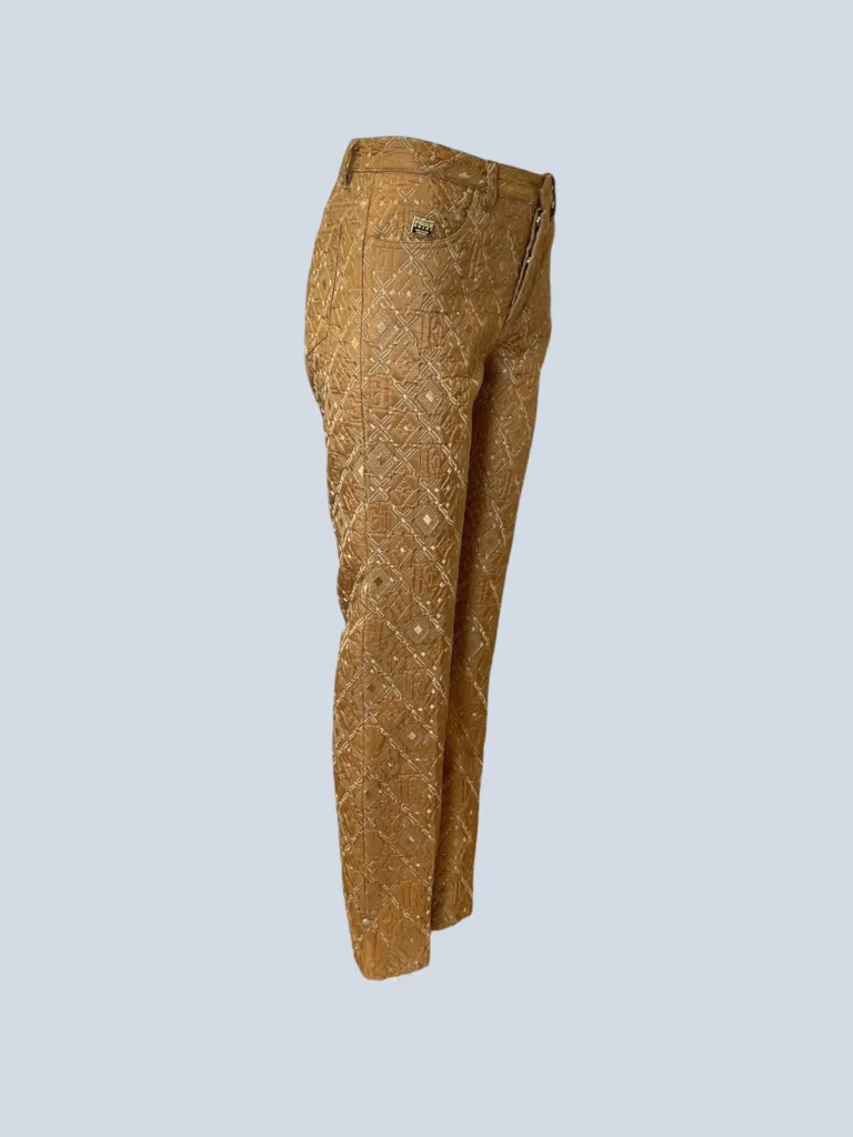 Pantaloni in misto seta con ricami, 42., foto 2 di 10