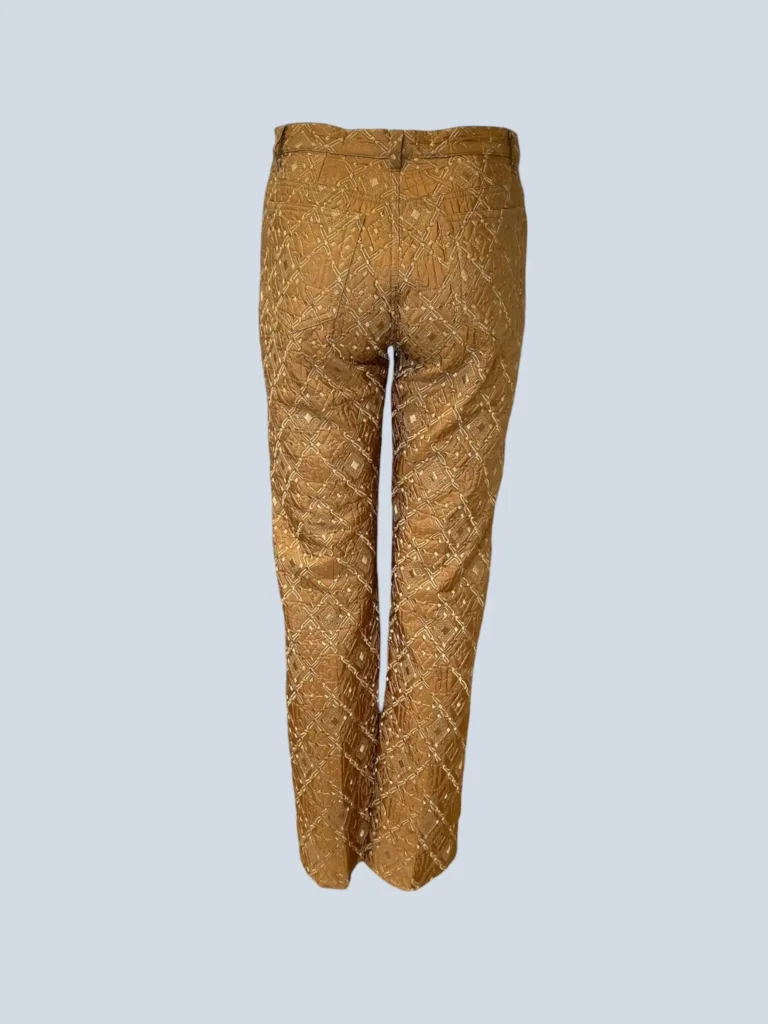 Pantaloni in misto seta con ricami, 42., foto 4 di 10