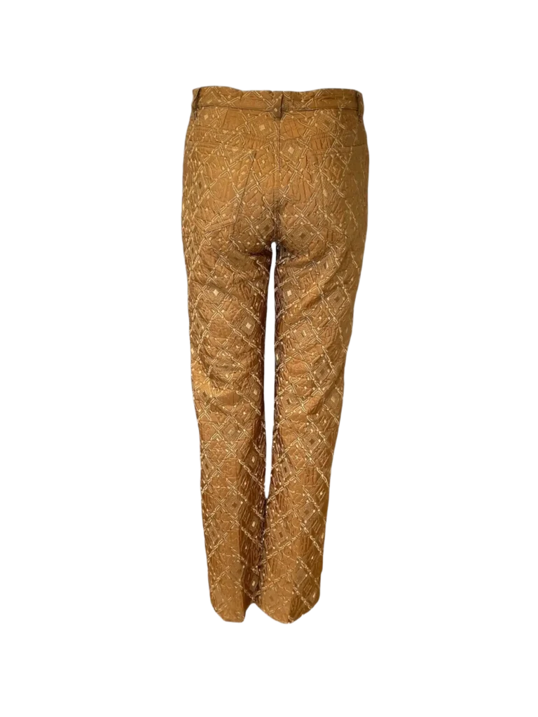 Pantaloni in misto seta con ricami, 42., foto 4 di 10
