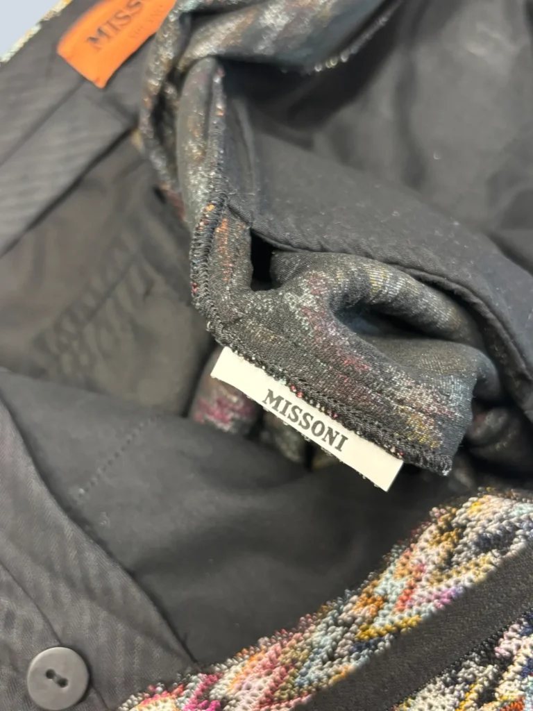 Pantaloni a gamba larga in cotone Zig Zag, 42., foto 5 di 5