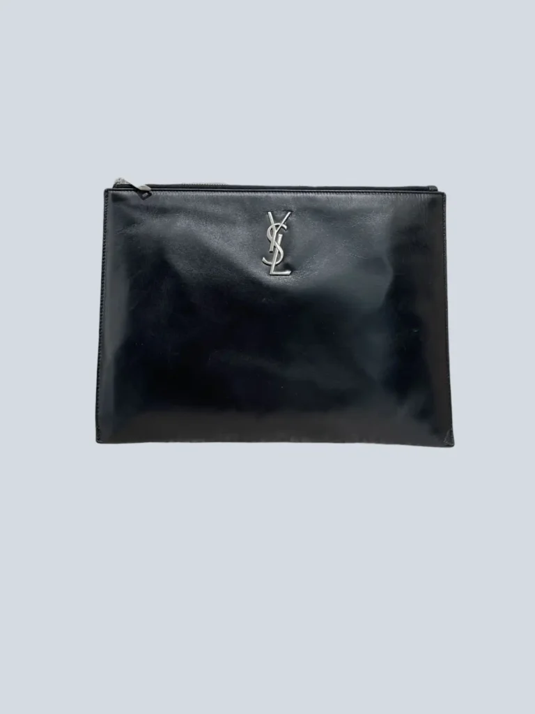 Clutch Cassandre in pelle.
