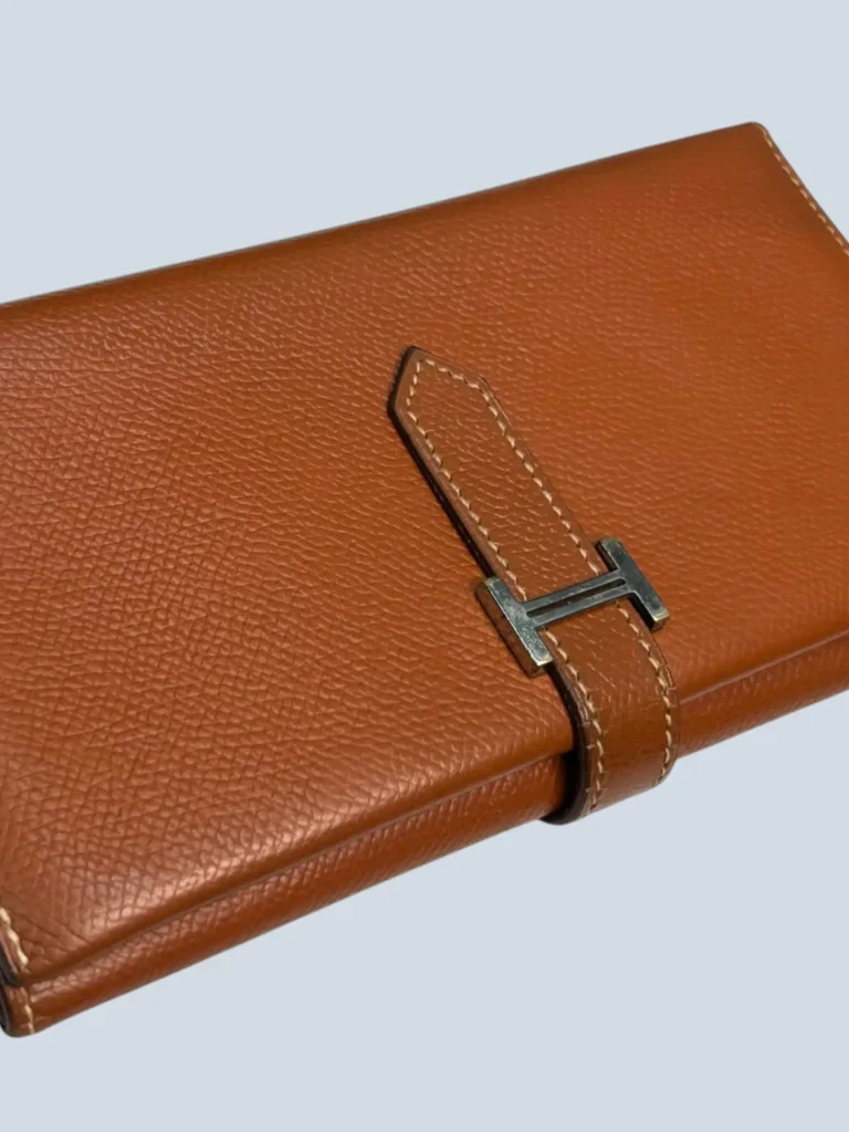 Portafoglio Bearn in pelle Epsom Gold., foto 4 di 8