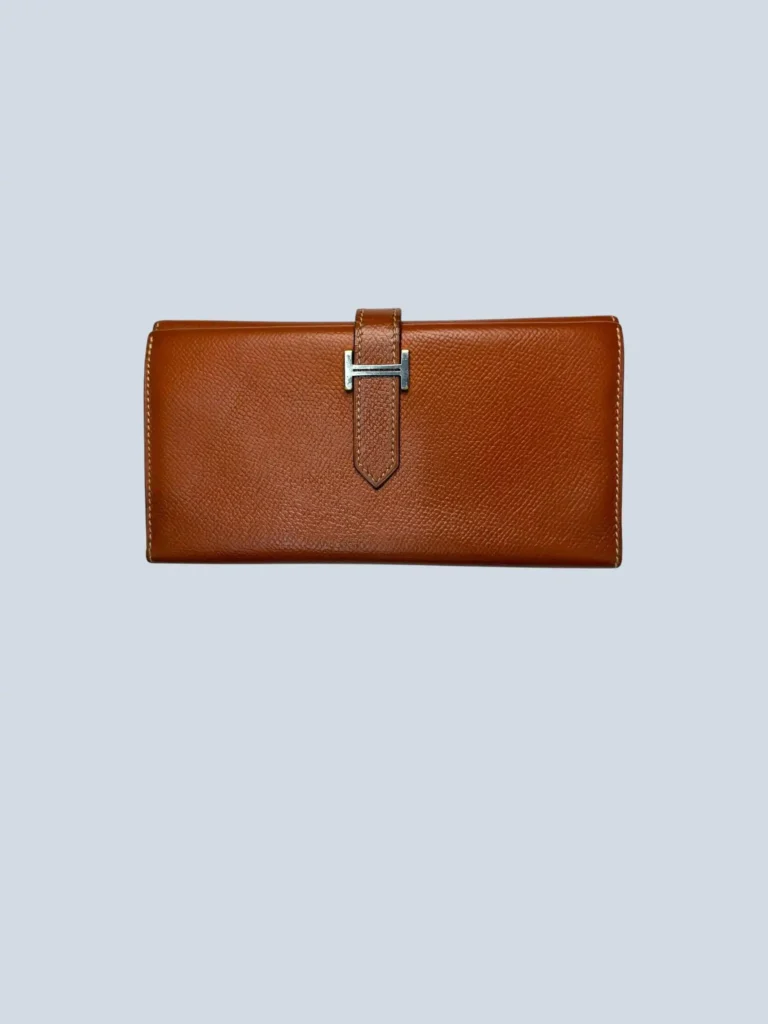Portafoglio Bearn in pelle Epsom Gold.