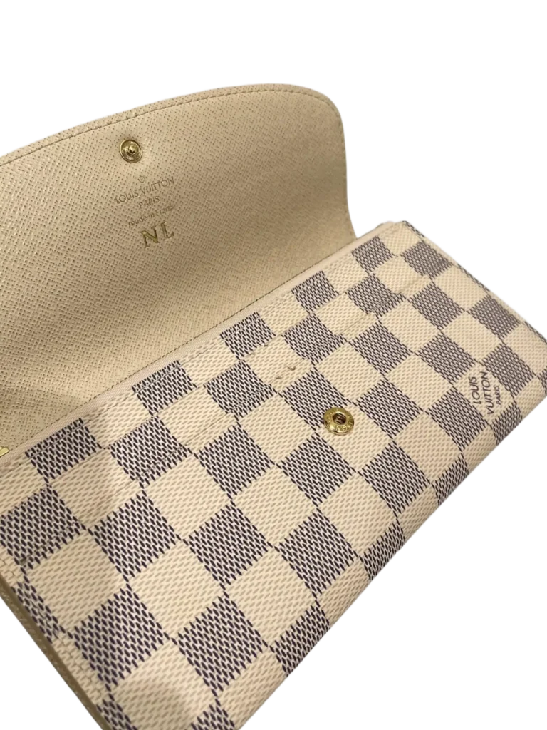 Portafoglio Emelie in tela Damier Azur., foto 5 di 8