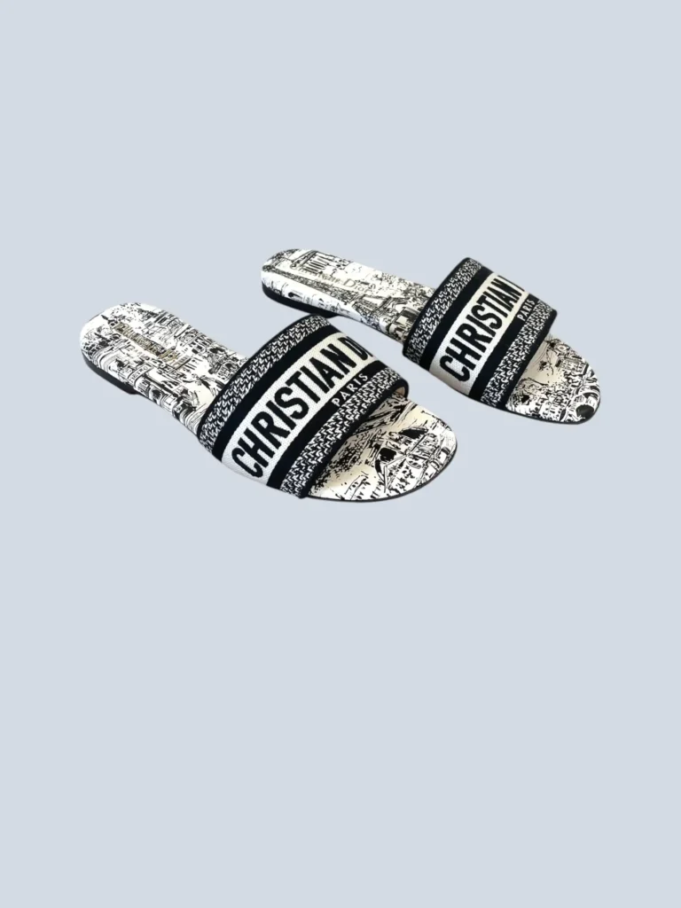 Sandali Dway in tela jacquard logo, 37., foto 3 di 7