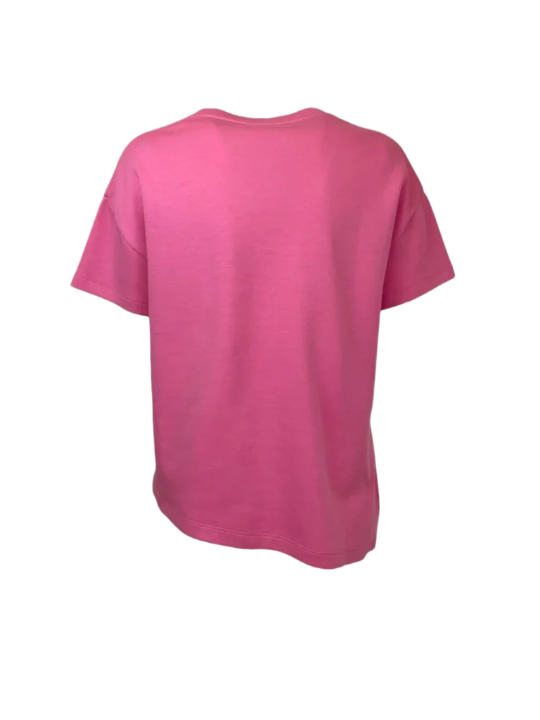 Cotton-blend asymmetric T-shirt with embroidery, XS., photo 3 of 5