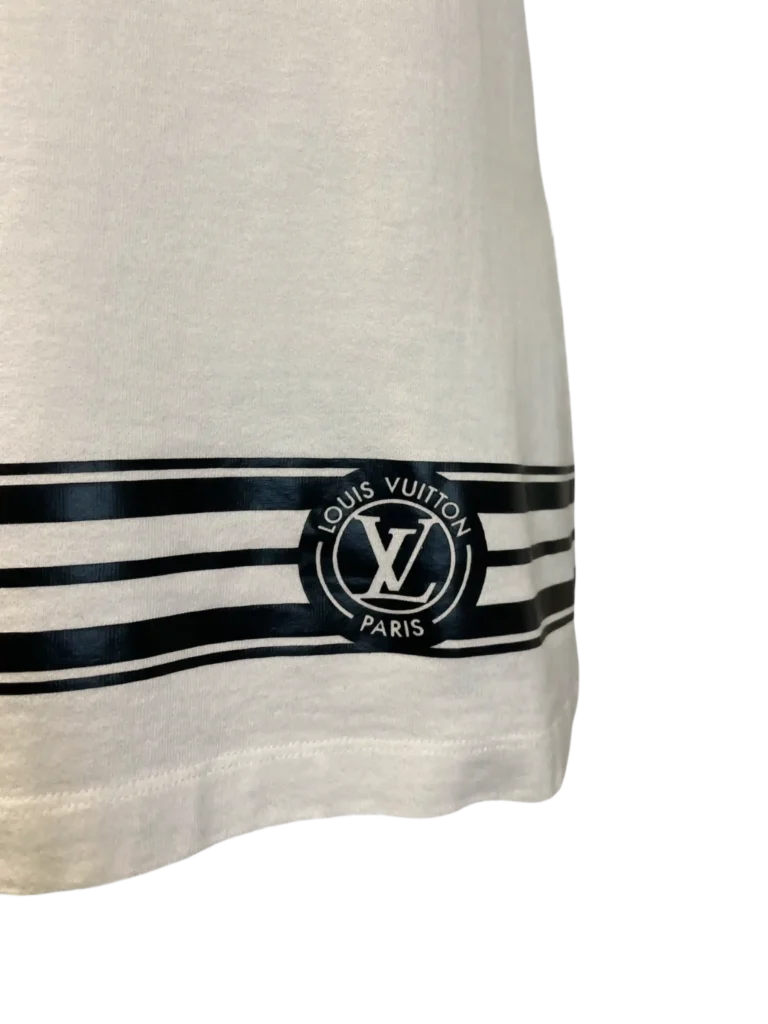 Cotton T-shirt with LV Circle Paris logo, S., photo 5 of 10