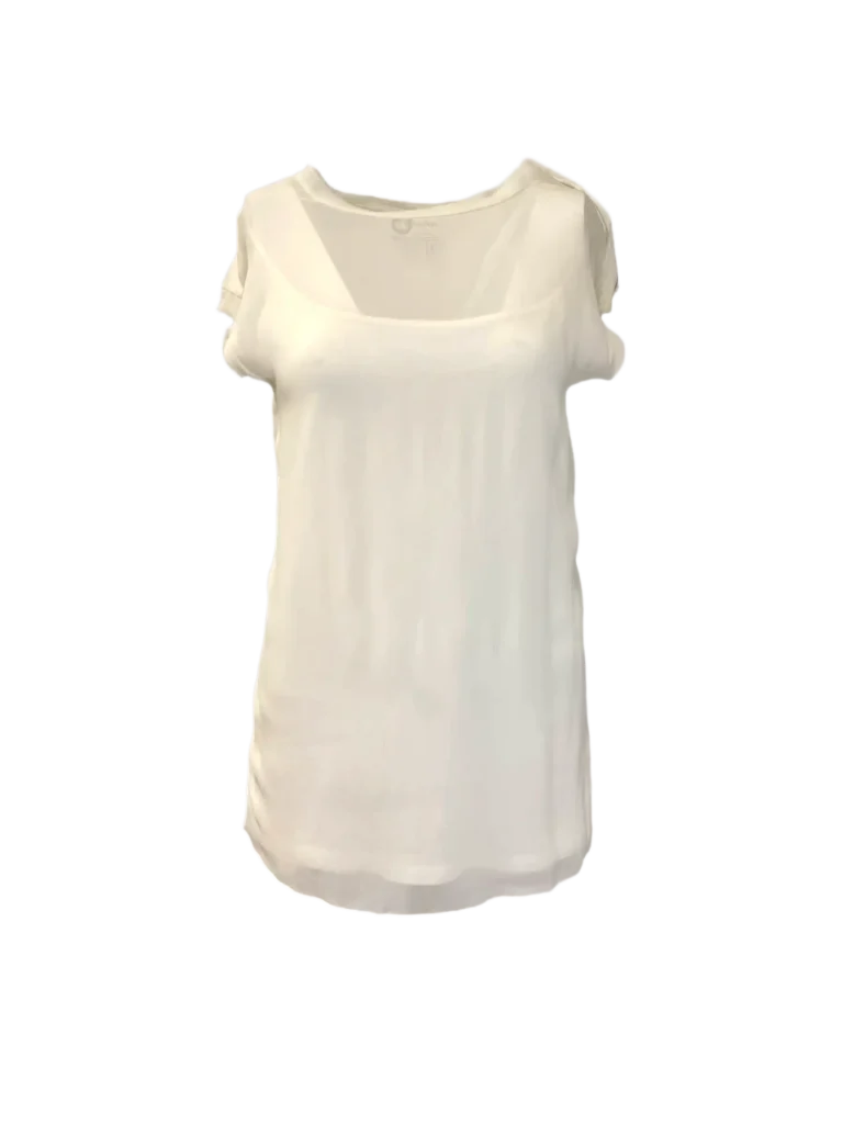 Cotton blend zip top, S.