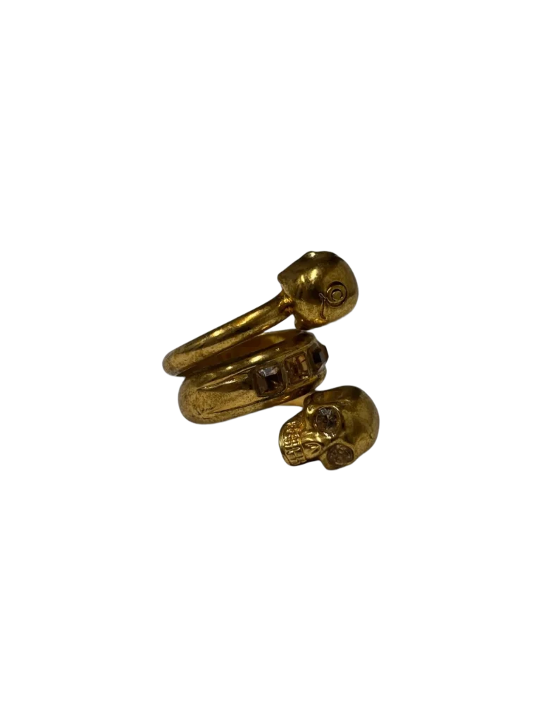 Anello doppio teschio., foto 2 di 4