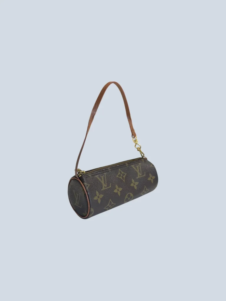 Borsa Papillon Mini in tela Monogram e pelle., foto 2 di 6