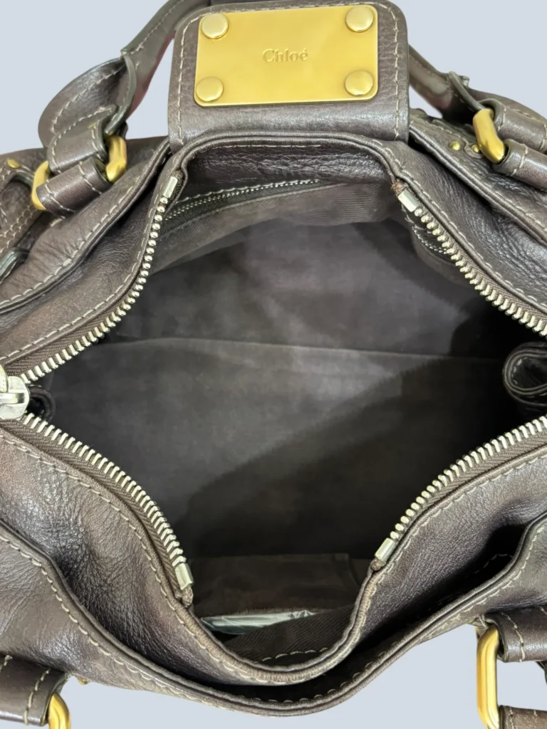 Borsa a spalla Paddington Media in pelle martellata., foto 8 di 9
