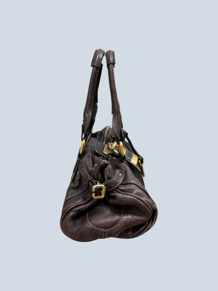 Borsa a spalla Paddington Media in pelle martellata., foto 3 di 9