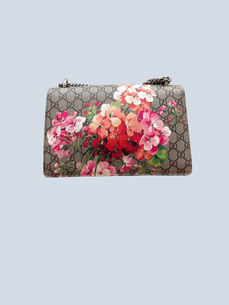 Borsa a spalla Dionysus Blooms Piccola in tela Monogram., foto 2 di 5