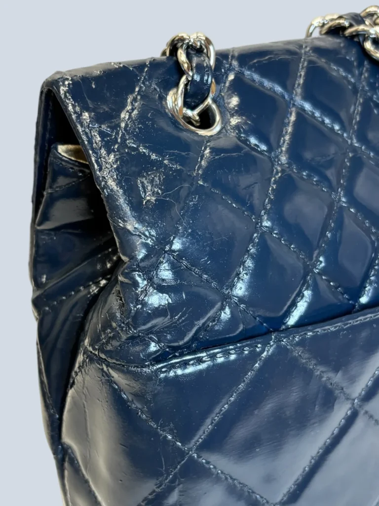 Borsa "In The Business Flap" in vernice trapuntata., foto 3 di 7