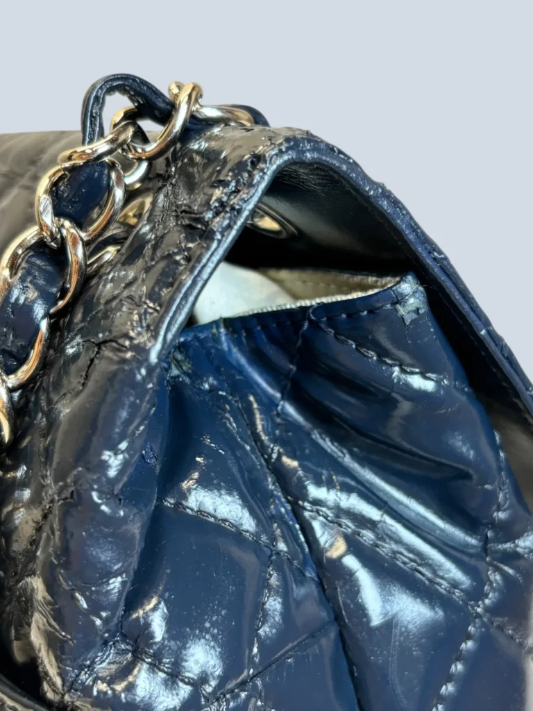 Borsa "In The Business Flap" in vernice trapuntata., foto 4 di 7