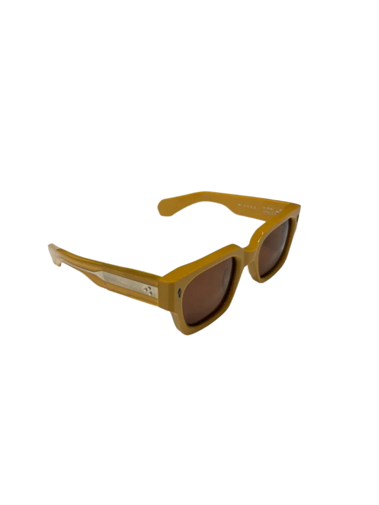 Jacques Marie Mage sunglasses in acetate with angled front view.