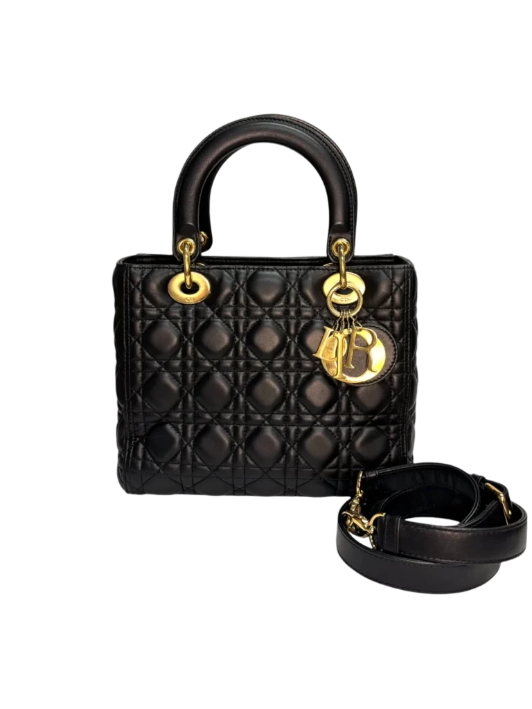 Borsa media Lady Dior in pelle cannage, foto 2 di 11
