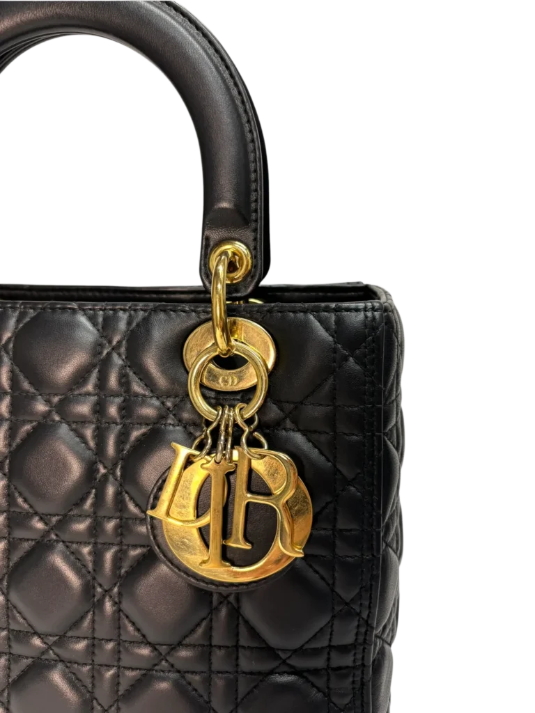 Borsa media Lady Dior in pelle cannage, foto 6 di 11