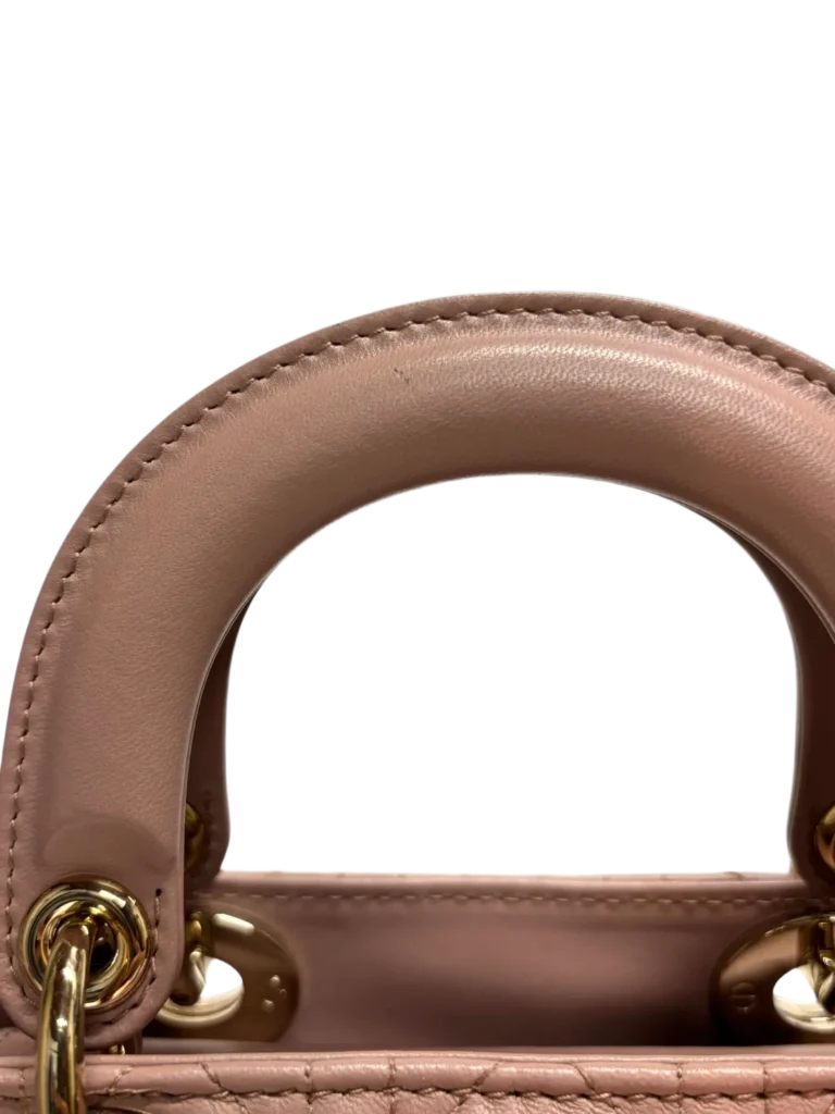 Borsa piccola Lady Dior in pelle Cannage, foto 8 di 13