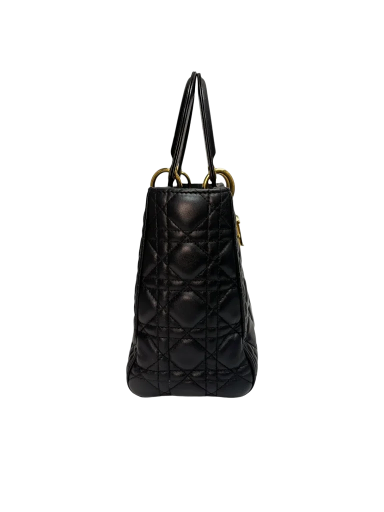 Borsa media Lady Dior in pelle cannage, foto 4 di 11