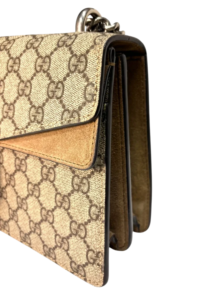 Borsa a spalla Dionysus media in tela Monogram e suede, foto 8 di 11