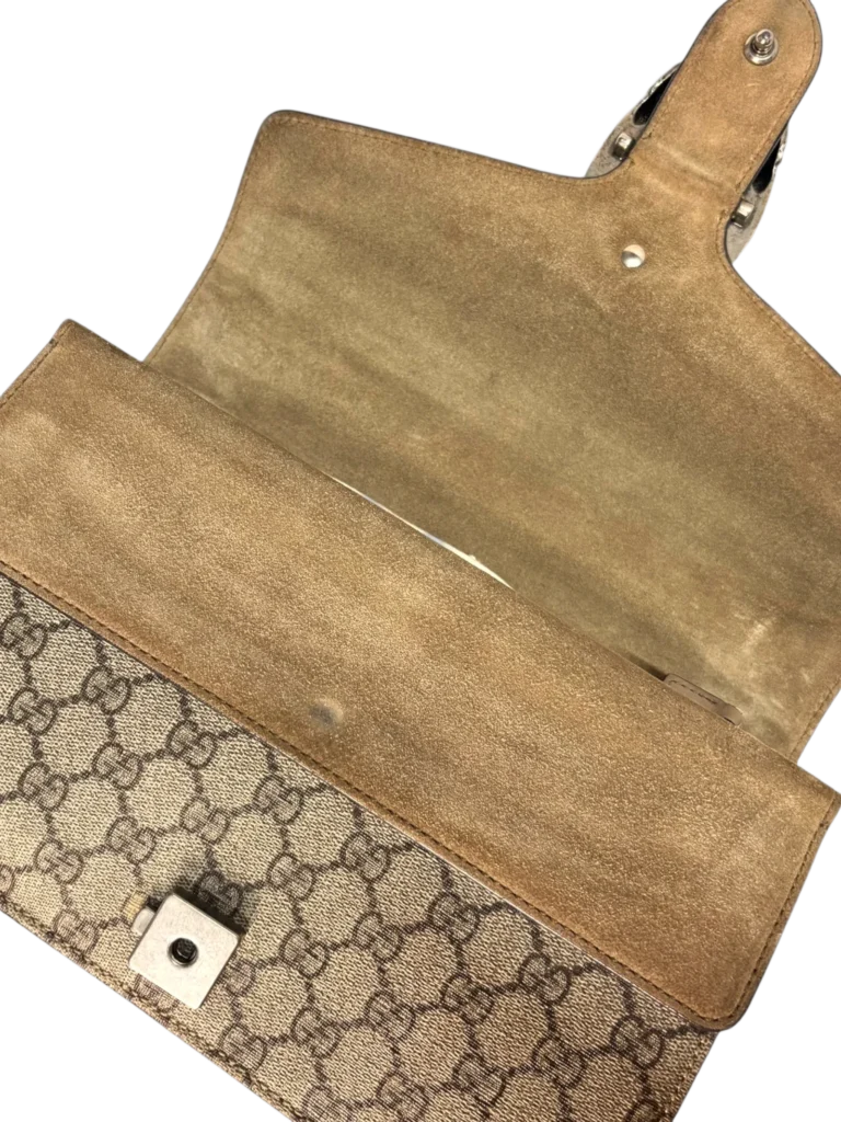 Borsa a spalla Dionysus media in tela Monogram e suede, foto 9 di 11