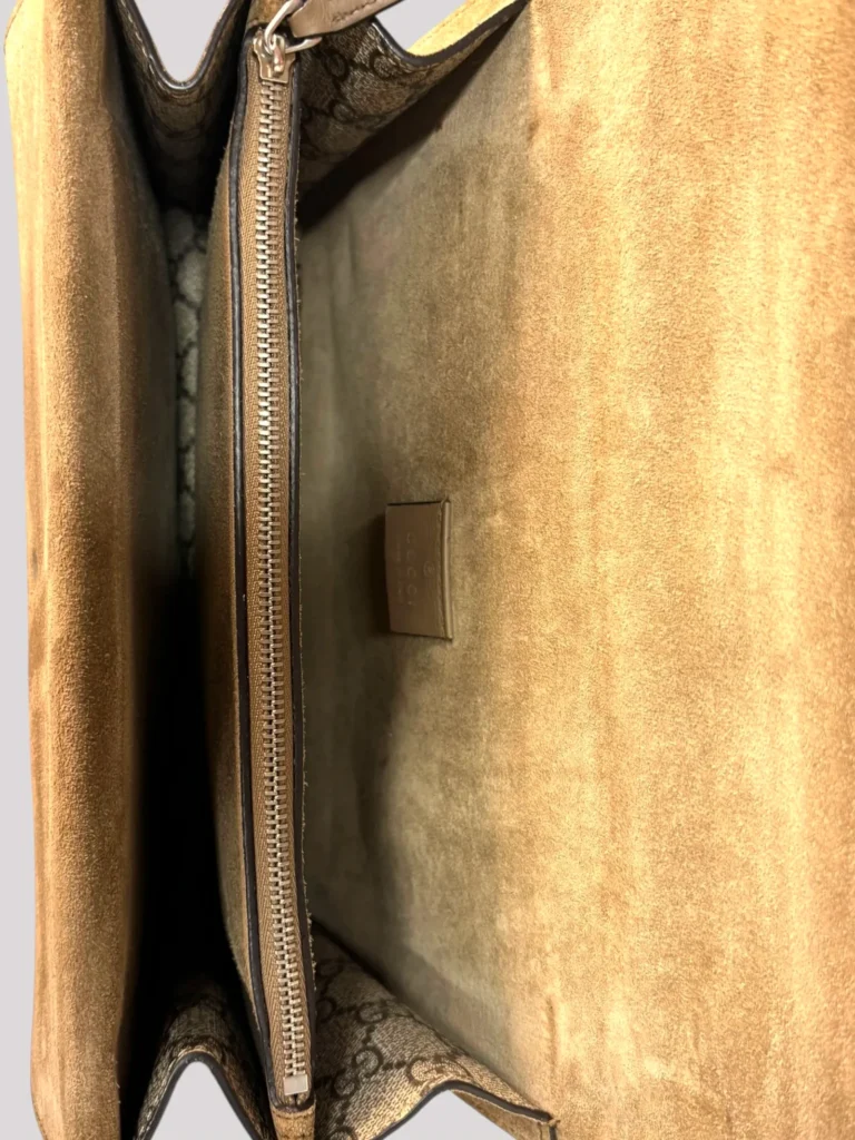 Borsa a spalla Dionysus media in tela Monogram e suede, foto 11 di 11