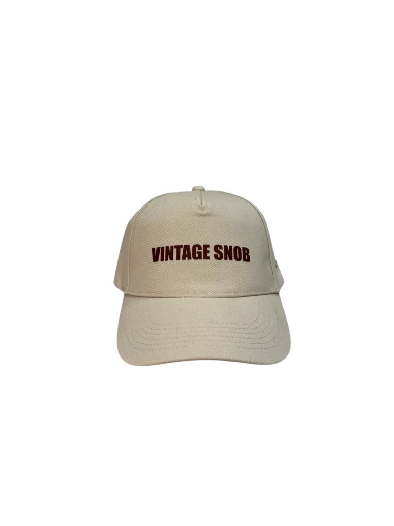 Cappellino con stampa "VINTAGE SNOB", foto 2 di 3