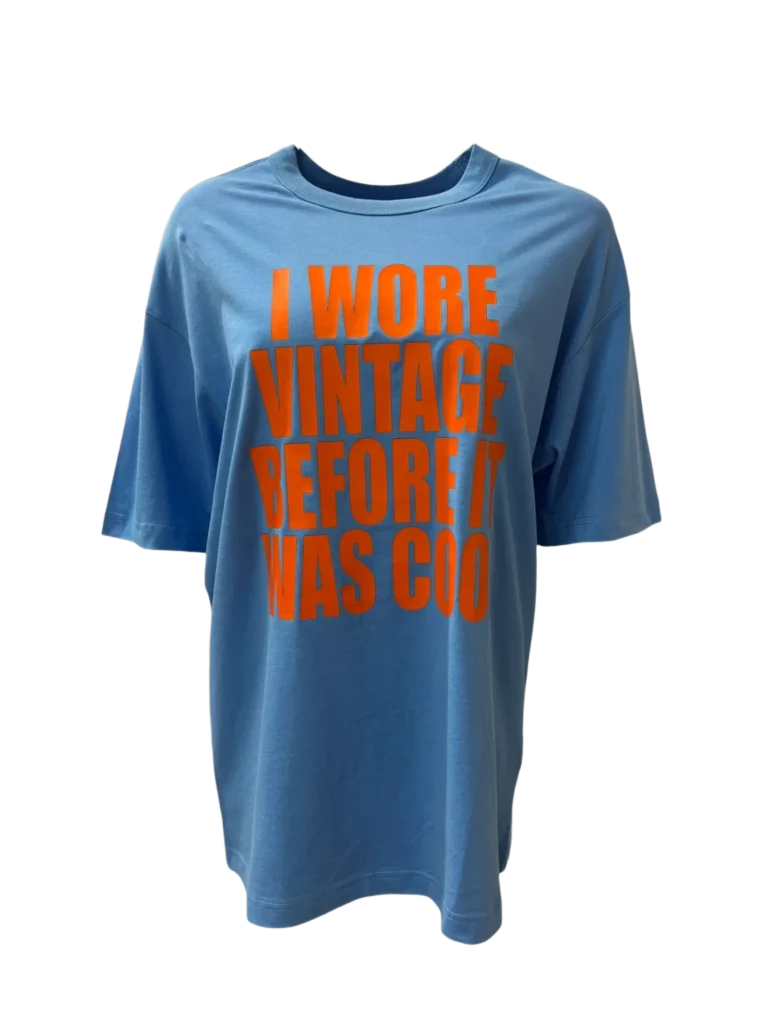 T-shirt con stampa "I WORE VINTAGE BEFORE IT WAS COOL", foto 2 di 4