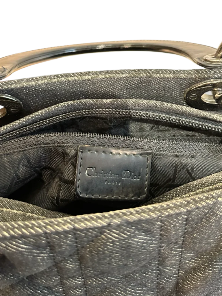 Borsa media Lady Dior in denim e pelle., foto 8 di 10
