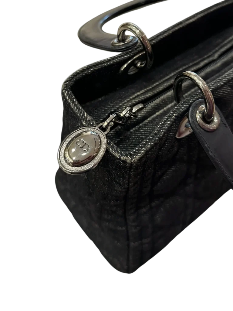 Borsa media Lady Dior in denim e pelle., foto 10 di 10