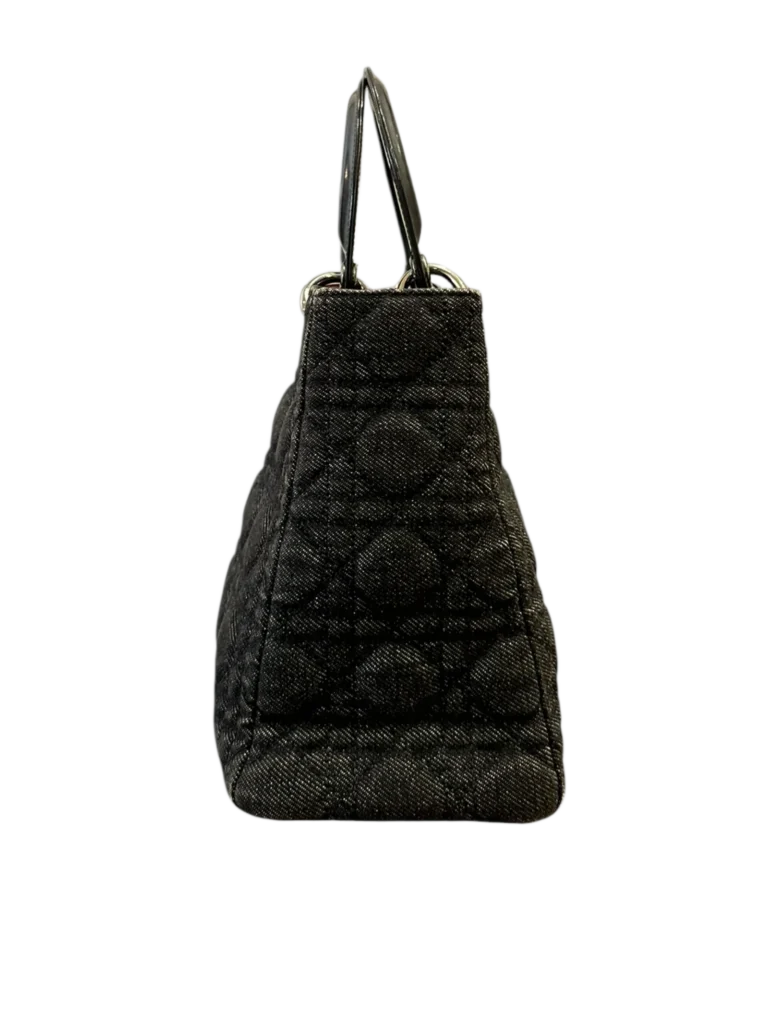 Borsa media Lady Dior in denim e pelle., foto 3 di 10
