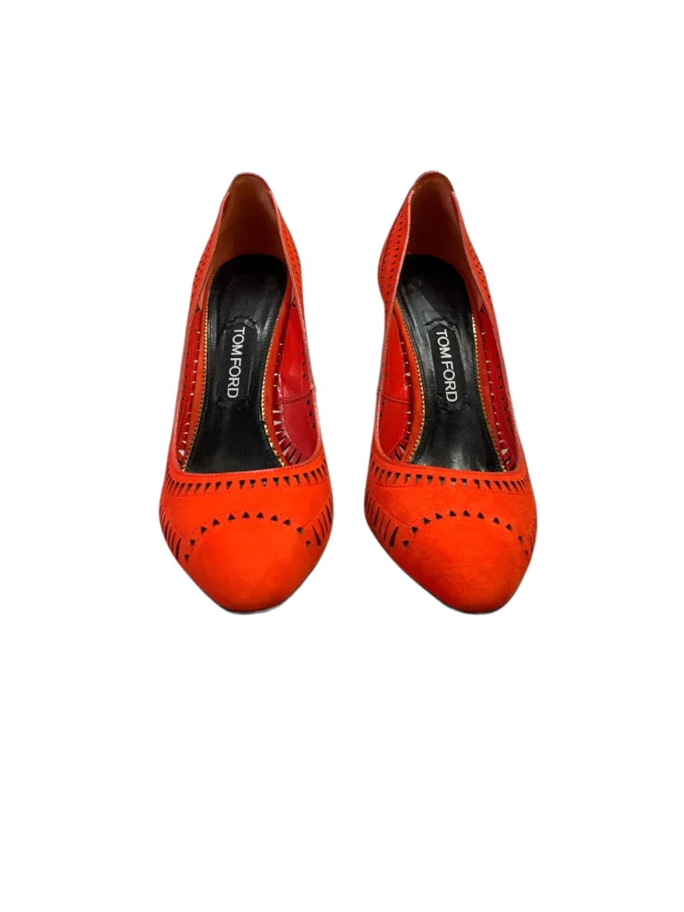 Décolleté in suede traforato, 40., foto 3 di 5