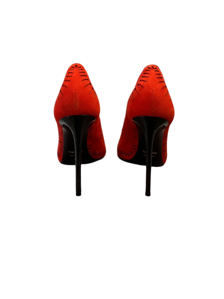 Décolleté in suede traforato, 40., foto 4 di 5